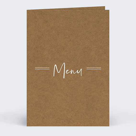 Menu de Mariage Bohème