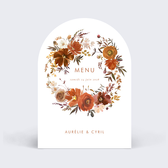 Menu mariage Bouquet Parfumé Couronne