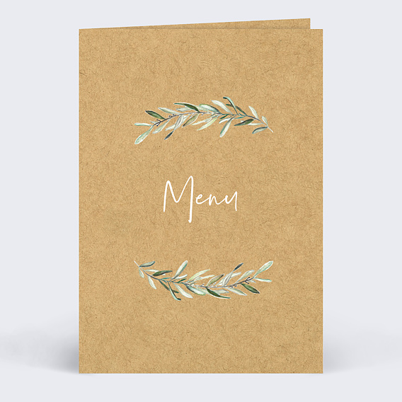 Menu mariage Brins de Lauriers