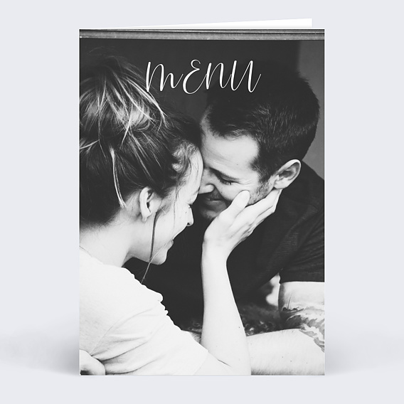 Menu mariage Calligraphie