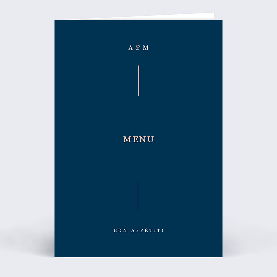 Menu mariage Caractère