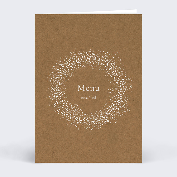Menu mariage Couronne de Dentelle