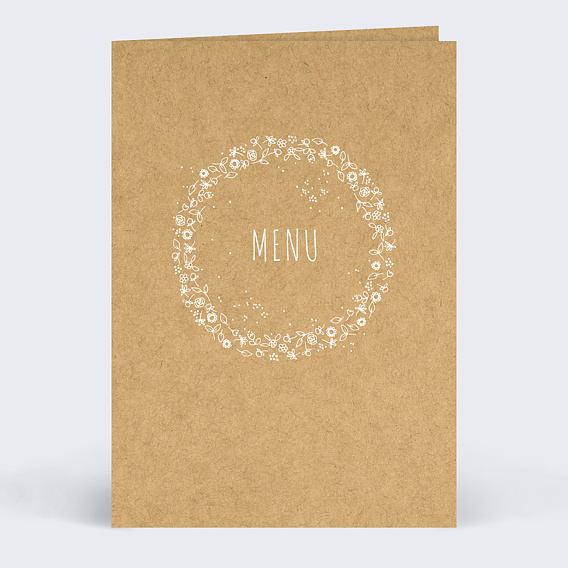 Menu Mariage Fleurs de Printemps