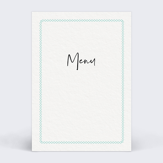 Menu mariage Liseré