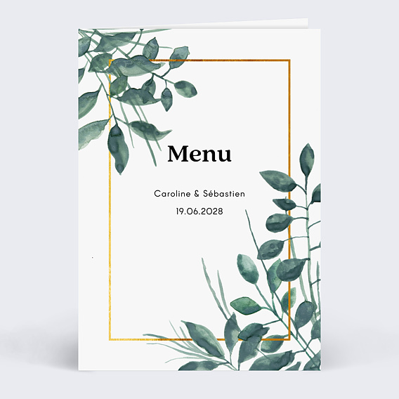 Menu mariage Luxe
