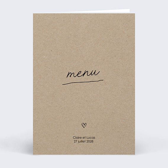 Menu mariage Message Humoristique Menu