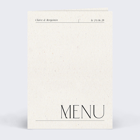 Menu Mariage Notre essentiel