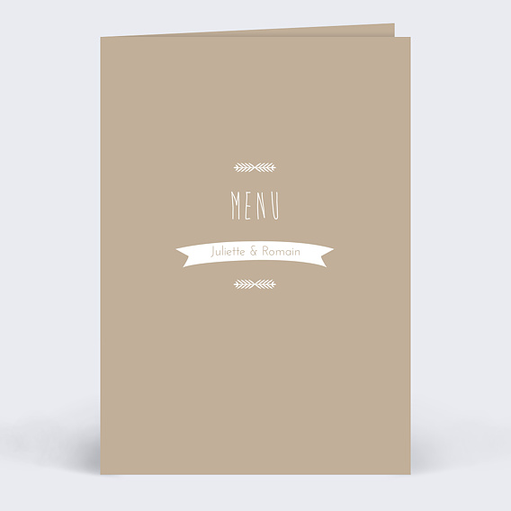 Menu mariage Nous Nous Marions
