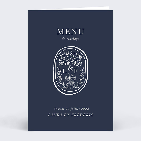 Menu mariage Passeport