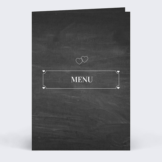 Menu mariage Pastille Ardoise