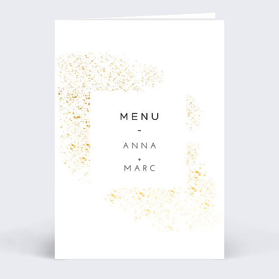 Menu mariage Poudre Ocre