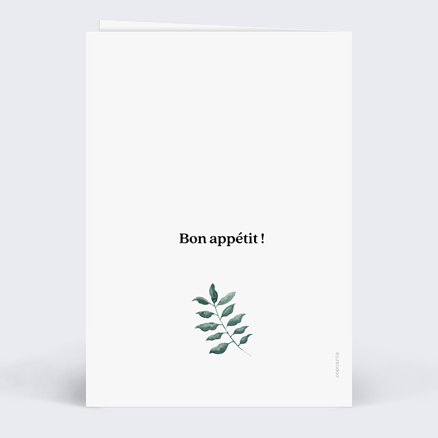 Menu de mariage Luxe Verso