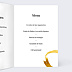 Menu mariage Alliance Intérieur Droit