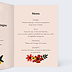 Menu mariage Anémone Intérieur Droit
