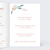 Menu mariage Bohème Chic Intérieur Droit