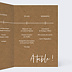 Menu mariage Bohème  Intérieur Droit