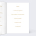 Menu mariage Manuscrit Ocre Intérieur Droit