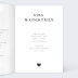 Menu mariage Fait main Intérieur Droit