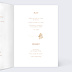 Menu mariage Ginkgo délicats Intérieur Droit