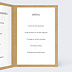 Menu mariage Lune de Miel Intérieur Droit