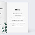 Menu mariage Luxe Intérieur Droit