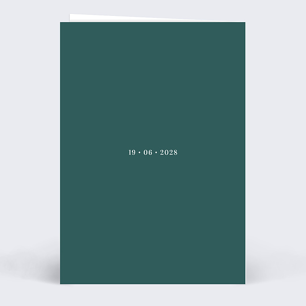 Menu de Mariage Badinage Verso