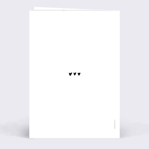 Menu de Mariage Illustré Verso