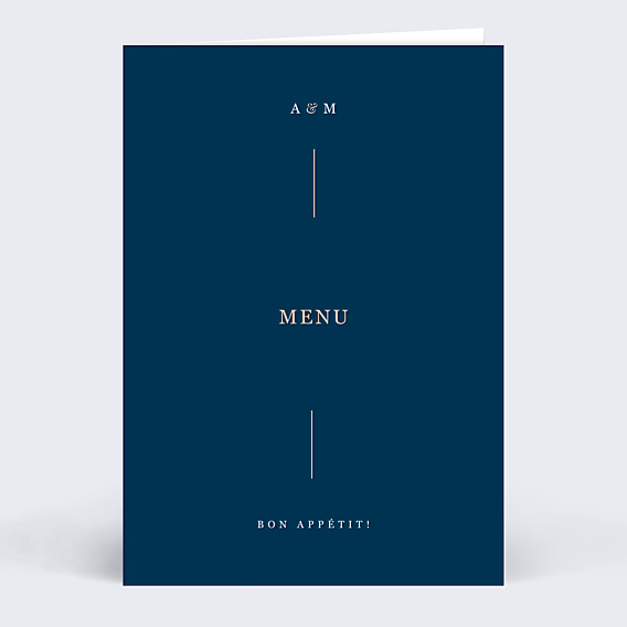 Menu mariage Caractère