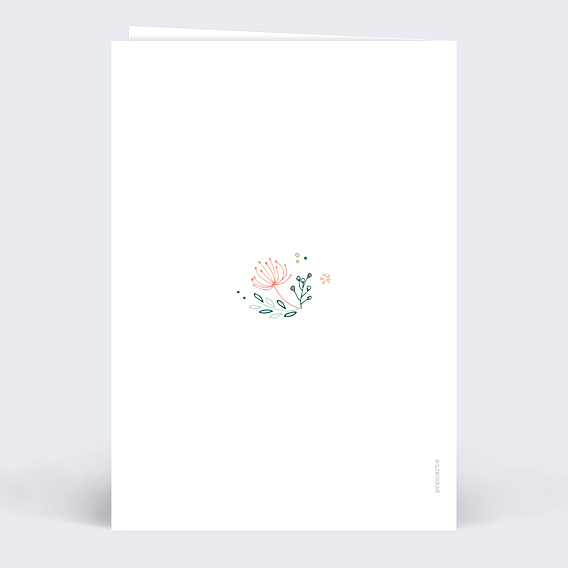 Menu Mariage Couronne de Fleurs