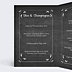 Menu Mariage Feuilles Ardoise