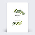 Menu Mariage Aquarelle Botanique