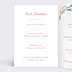 Menu Mariage Bohème Chic