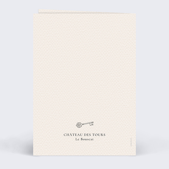 Menu mariage Domaine Verso