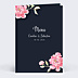 Menu Mariage Dark Peony