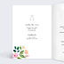 Menu mariage Couronne Champêtre Aquarelle Intérieur Gauche