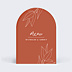 Menu Mariage Terracotta Flowers