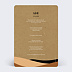 Menu mariage Art Kraft Verso