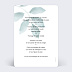 Menu mariage Botanique Verso