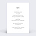 Menu mariage Coeur Bucolique  Verso
