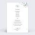 Menu mariage Couronne d’Oliviers Verso