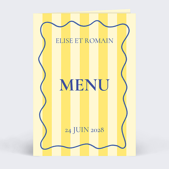Menu mariage Riviera