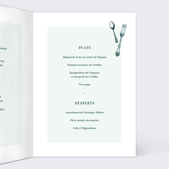 Menu Mariage Badinage