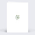 Menu mariage Couronne Eucalyptus Minimaliste Verso