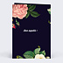 Menu mariage Flowers Verso
