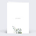 Menu mariage Herbarium Verso