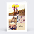 Menu Mariage Classique Multiphotos Beige
