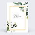 Menu Mariage Cadre Eucalyptus