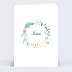 Menu Mariage Couronne de Fleurs