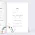Menu Mariage Couronne de Fleurs