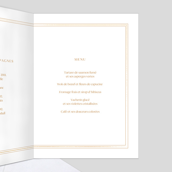 Menu mariage Astrologie Intérieur Droit